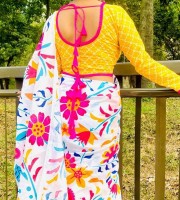 Dhupian Half Silk Saree with Blouse Pcs DS-430