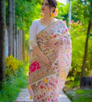 Halfsilk Saree With Blouse 4303