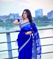 Trendy New Half Silk Saree-OP-970