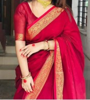 Trendy New Half Silk Saree-OP-971